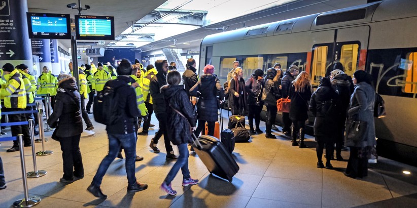 Border control at Kastrup airport