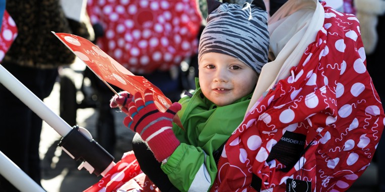 Baby in stroller